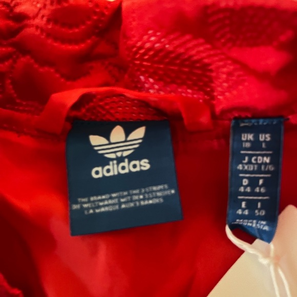 adidas Red Bomber Jacket for Women - Picture 4 of 10